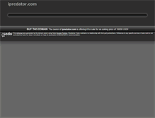 Tablet Screenshot of ipredator.com